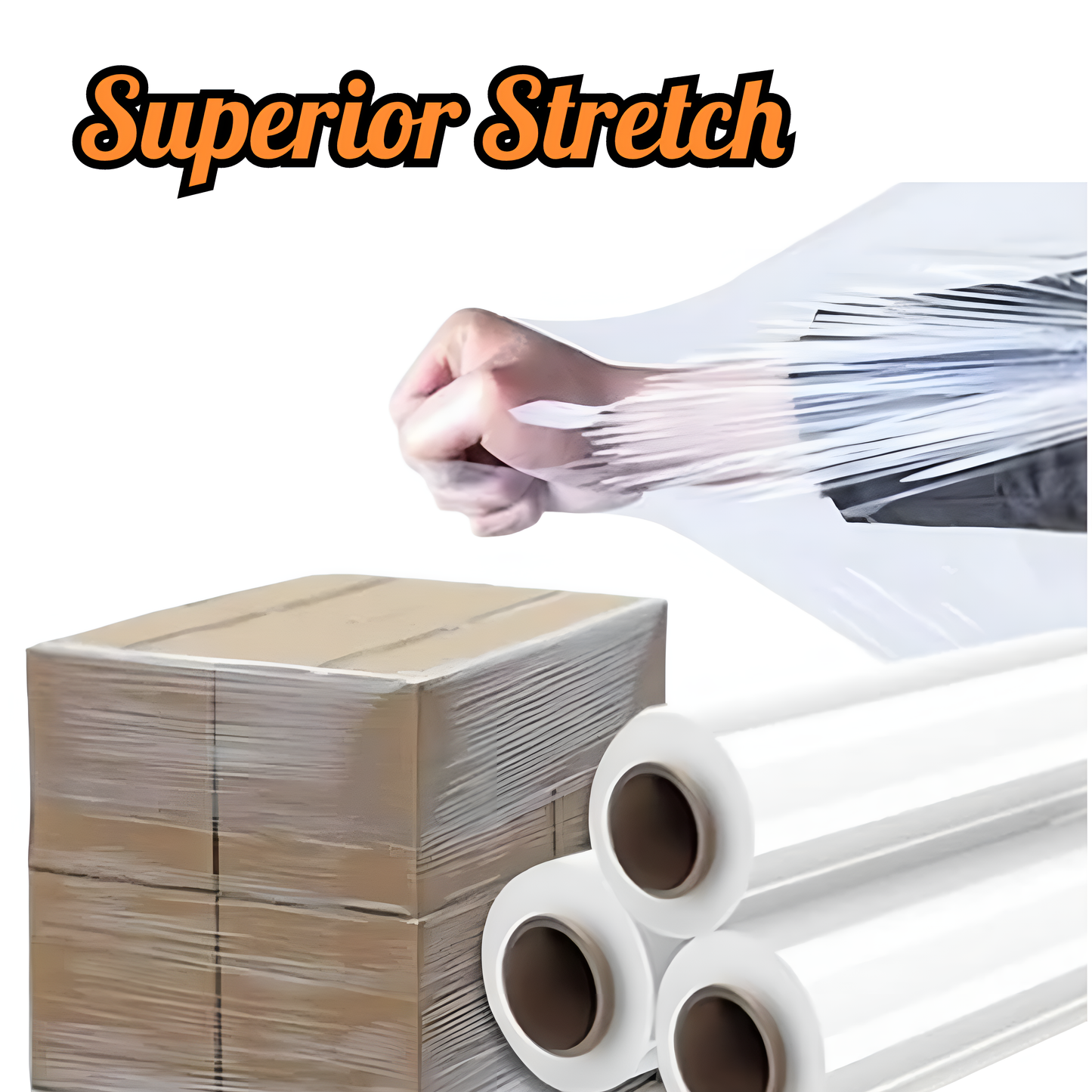 Full Skid of Stretch Film Rolls Bulk Savings on 100% Canadian Goods"